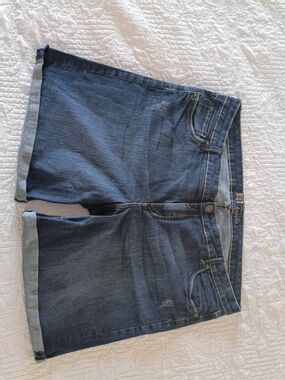 Kut from the Kloth Sz. 18 18w Mid Wash Denim Shorts in Blue
